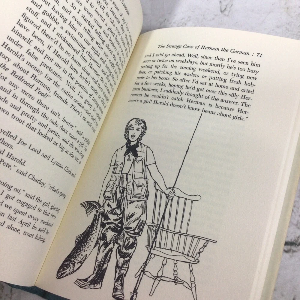 A FINE KETTLE OF FISH STORIES by Ed Zern humorous fly fishing Illus. 1973 HC/DJ‎